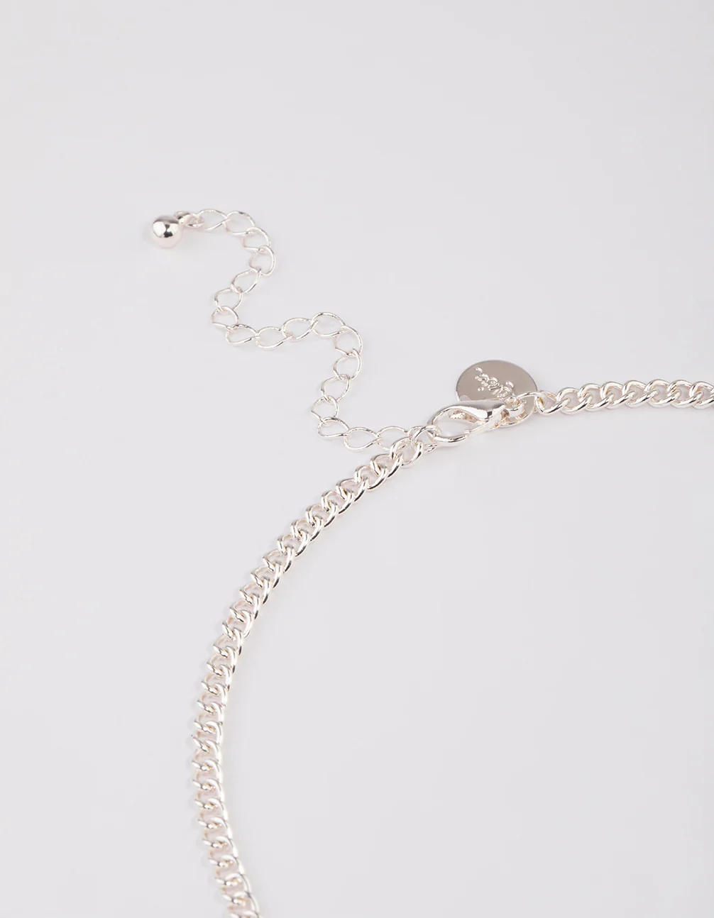 Silver Solid Disc Necklace - Image 3