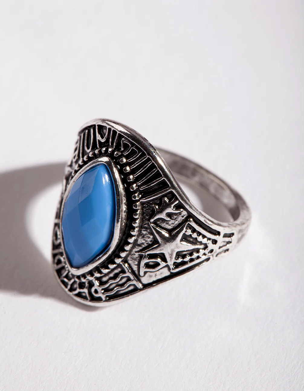 Silver Star Jewel Ring - Image 2