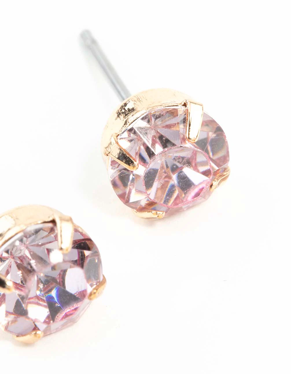 Pink Claw Diamante Stud Earrings - Image 17