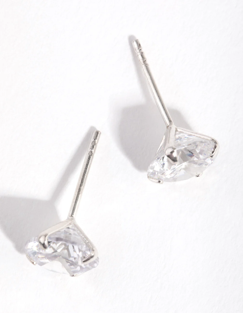 Sterling Silver 2ct Cubic Zirconia Stud Earrings - Image 2