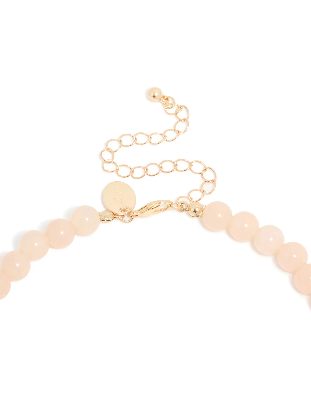 Baby Pink Acrylic Beaded Necklace - Image 5