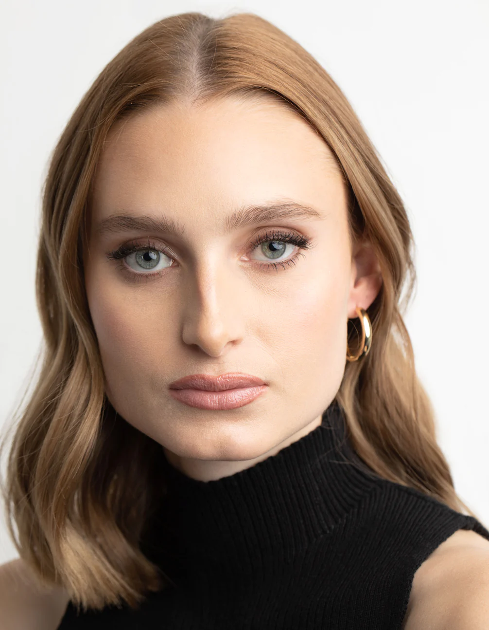 Gold Plated Hinge Hoop Earrings - Image 5