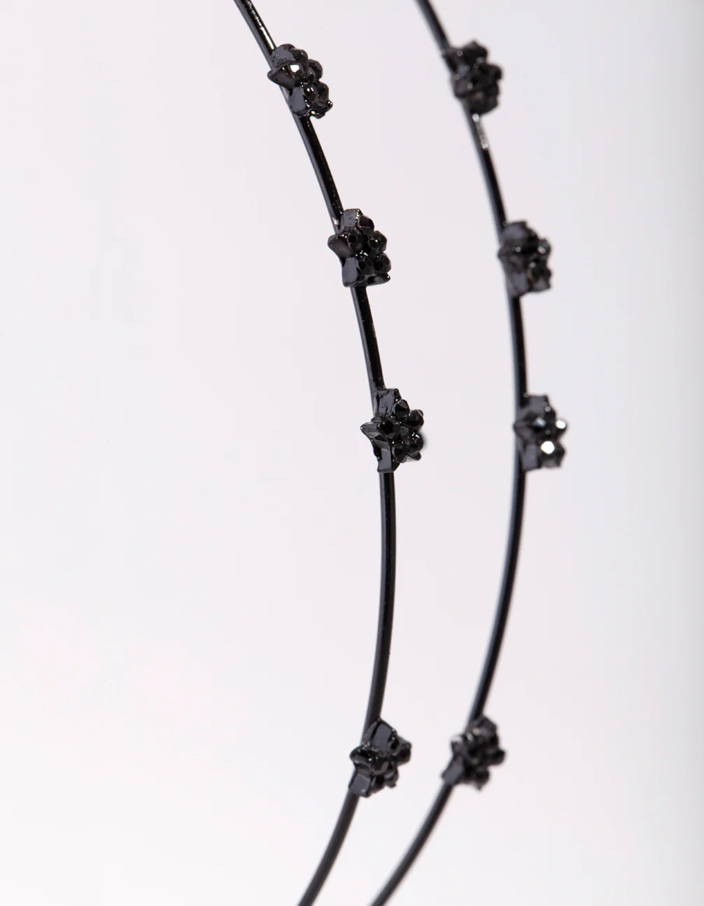 Matte Black Double Star Headband - Image 3