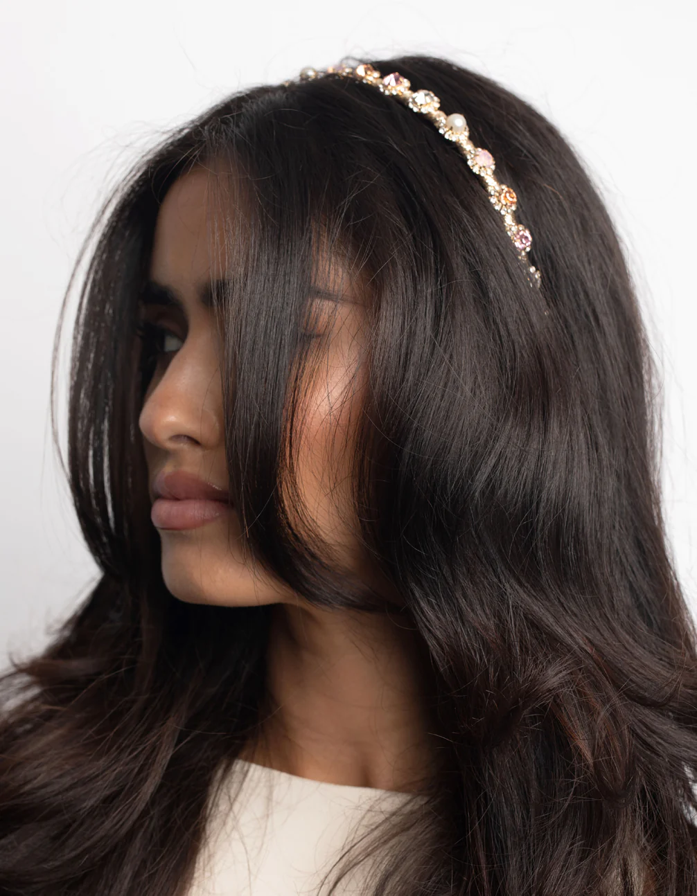 Thread Wrapped Diamante Headband - Image 2