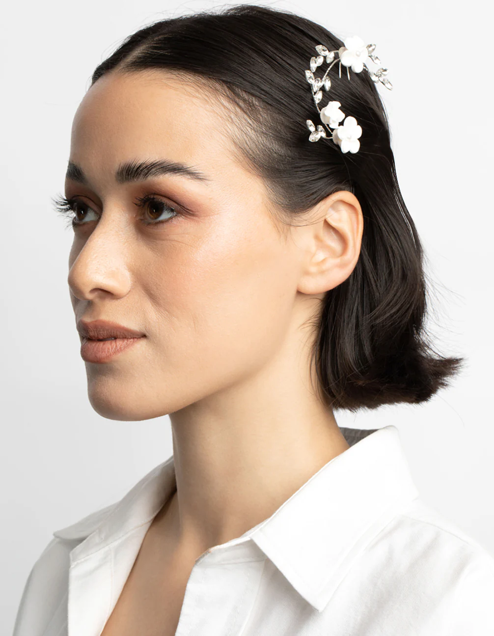 Silver Floral Hair Pin Pack - Image 2