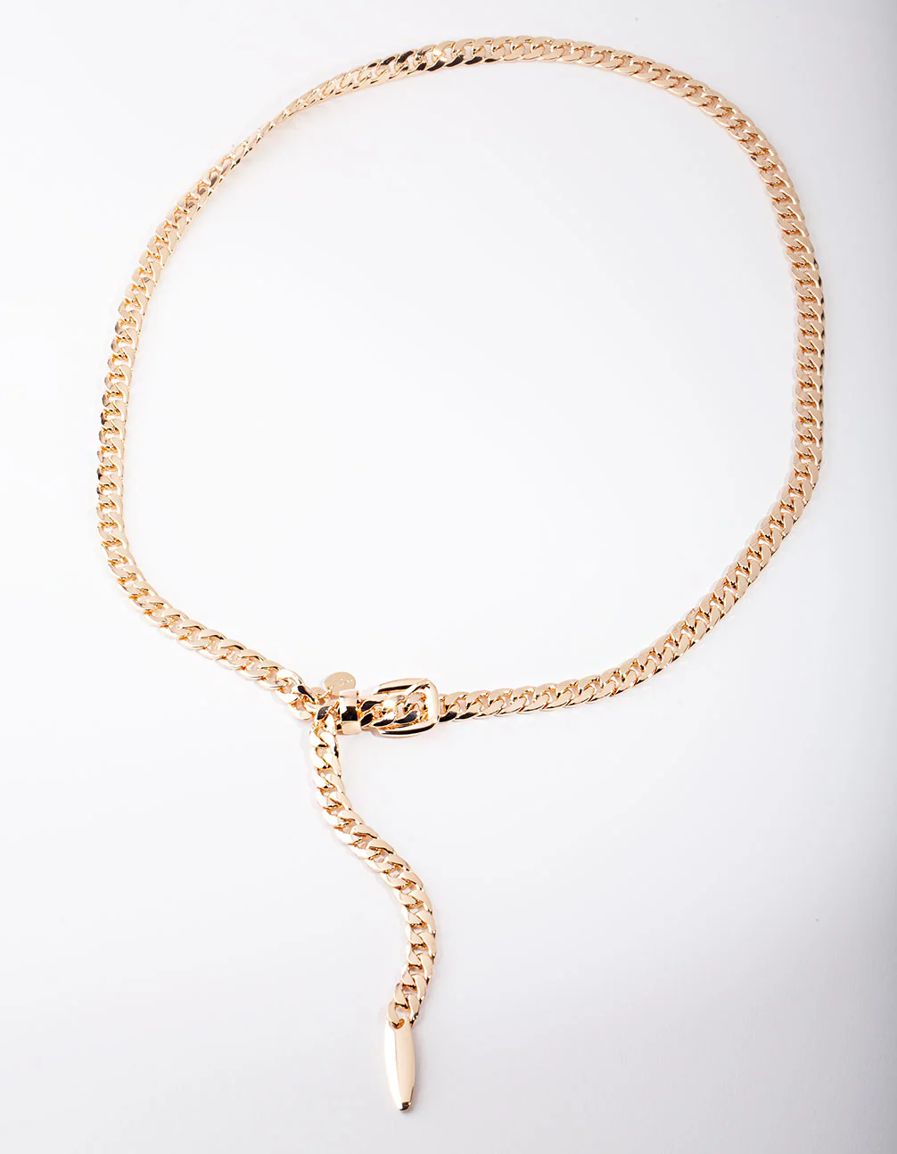 Gold Narrow Chain Link Belt - Image 3