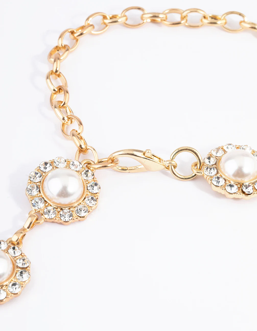 Gold Pearl & Diamante Belt - Image 3