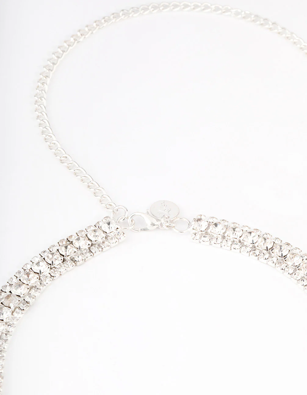 Silver Mixed Round Diamante Belt - Image 3