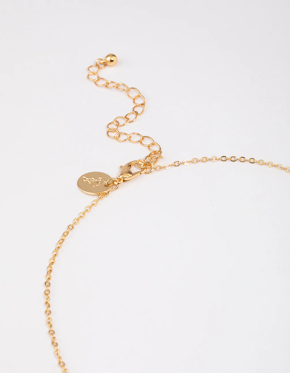 Gold Plated Cubic Zirconia Baguette Cross Necklace - Image 3