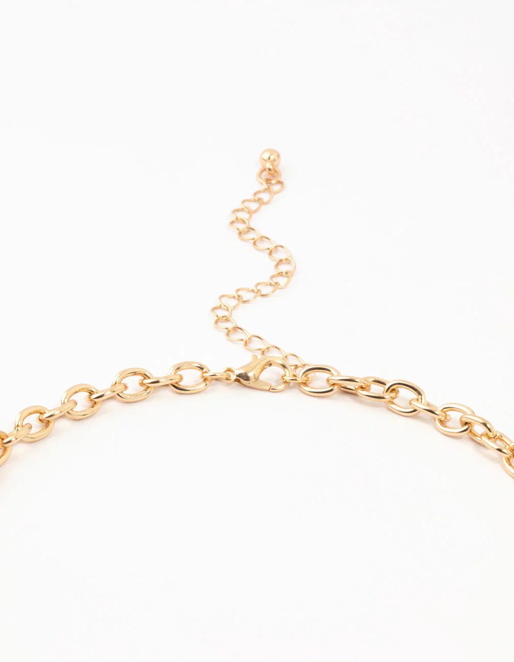 Black & Gold Molten Disc Necklace & Earrings Set - Image 3
