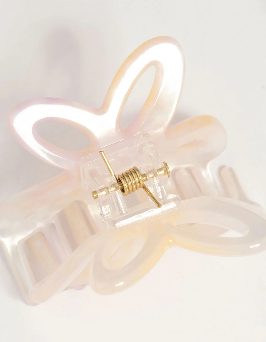 Blue & Pink Acrylic Butterfly Claw Clips 2-Pack - Image 2