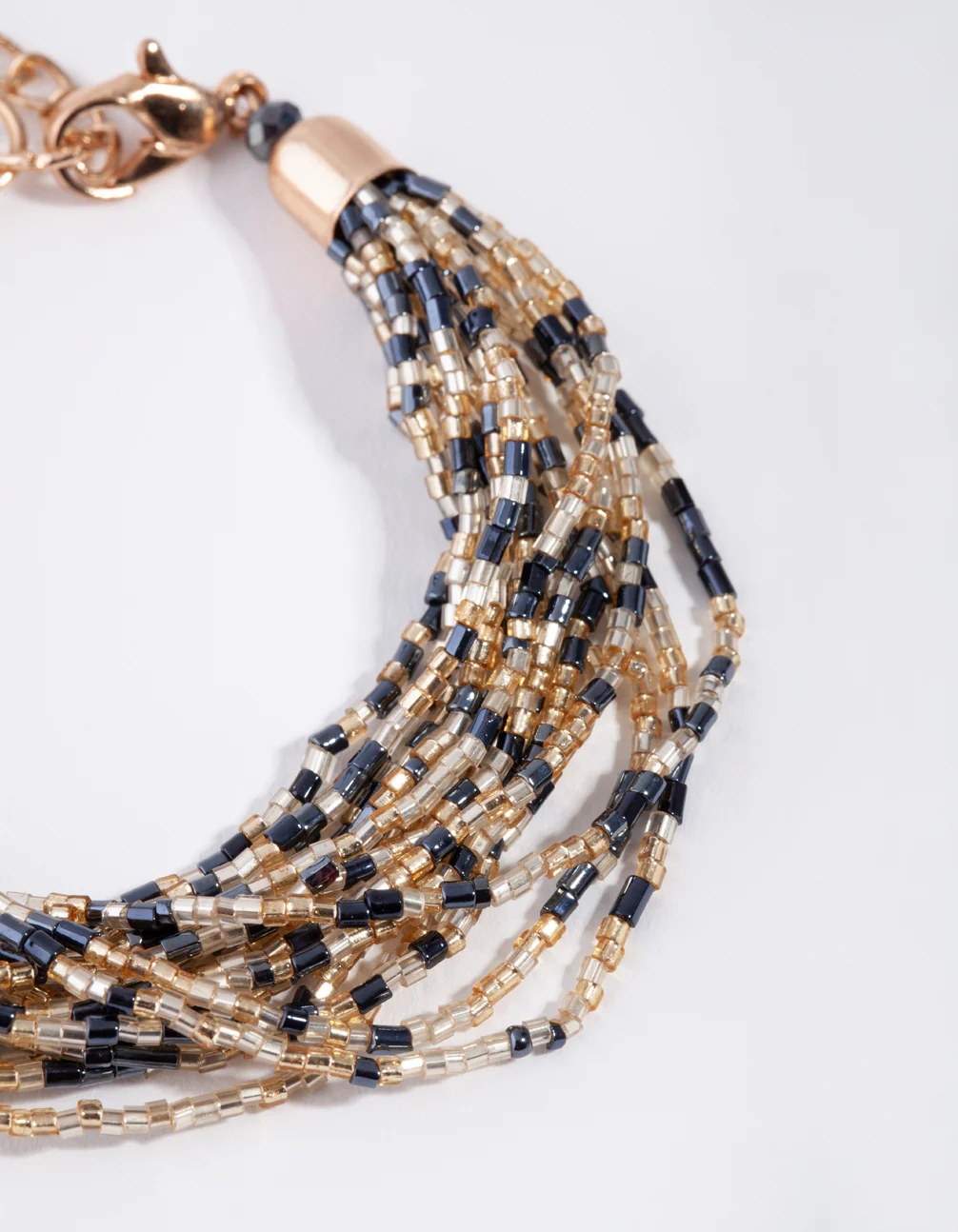 Gold & Hematite Bead Bracelet - Image 2