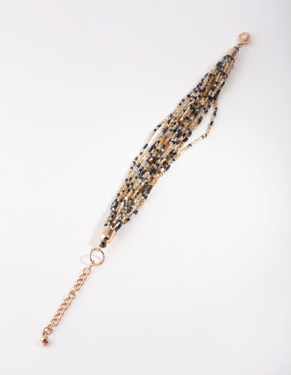 Gold & Hematite Bead Bracelet - Image 3