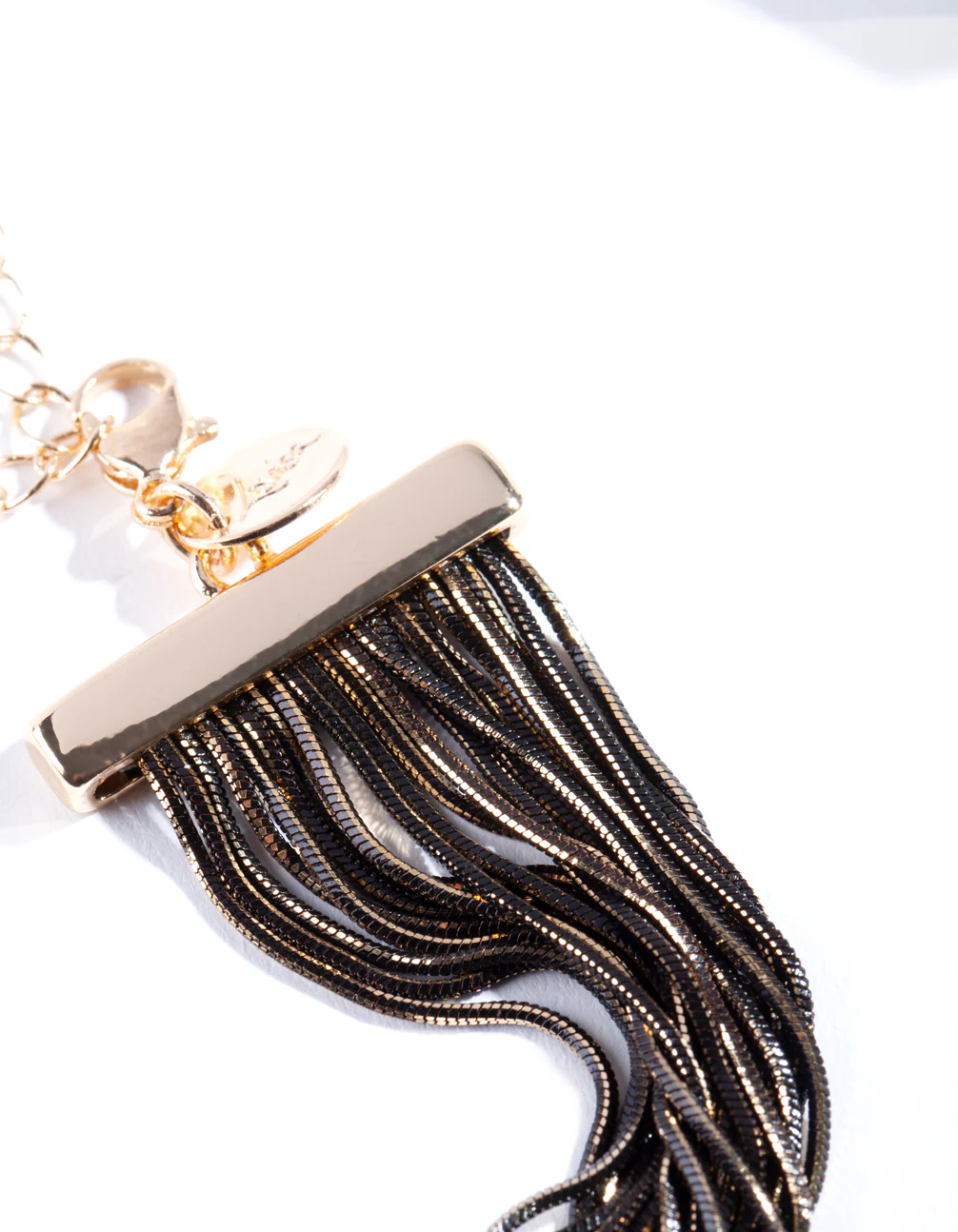 Black & Gold Dia Cut Chain Bracelet - Image 2