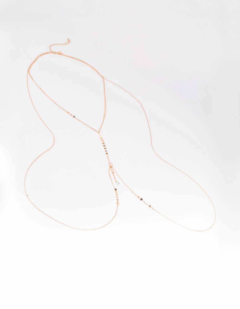 Gold Cubic Zirconia Body Chain - Image 2