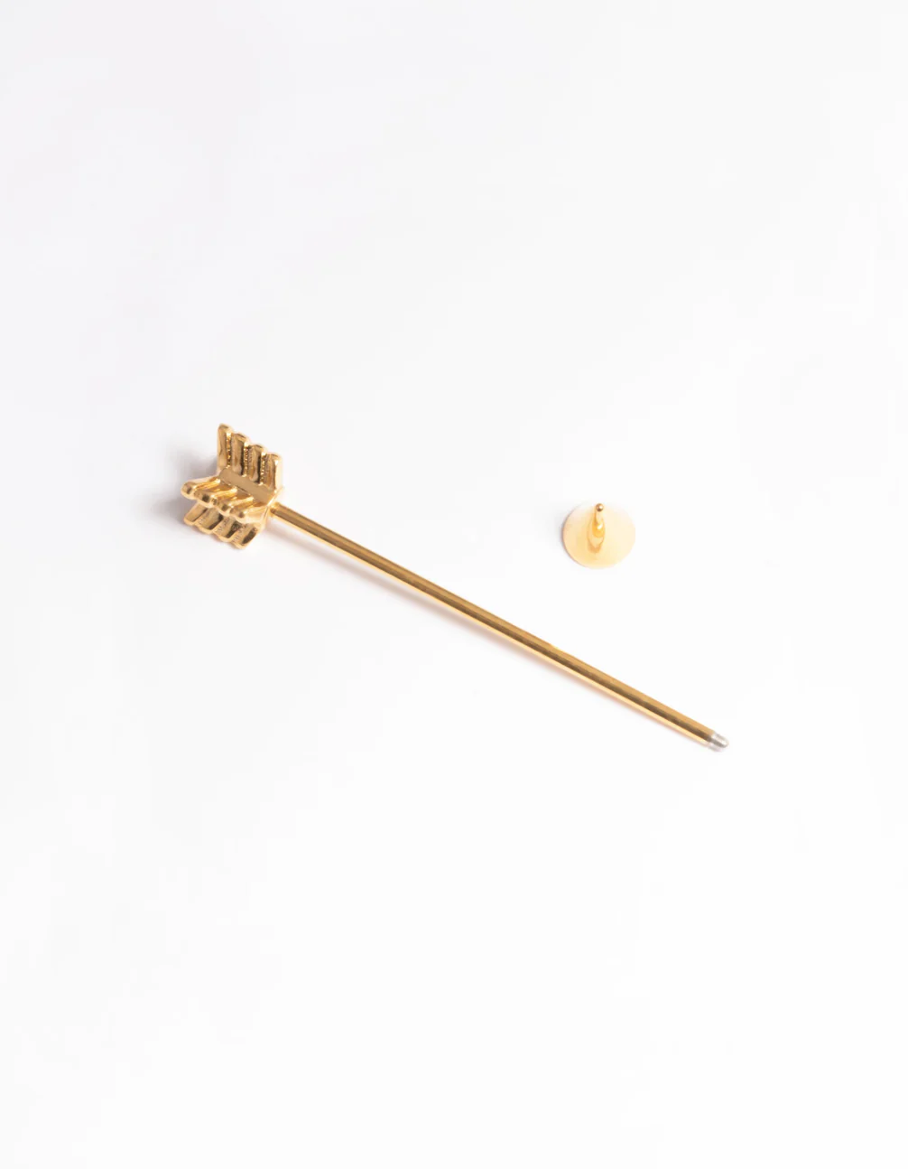 Gold Plated Surgical Steel Arrow Industrial Bar - Image 2