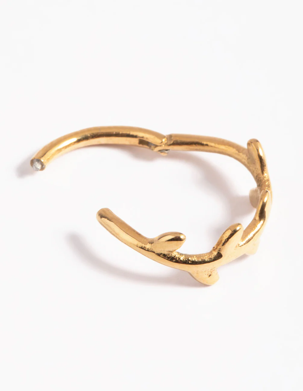 Gold Plated Surgical Steel Vine Clicker Ring - Image 3