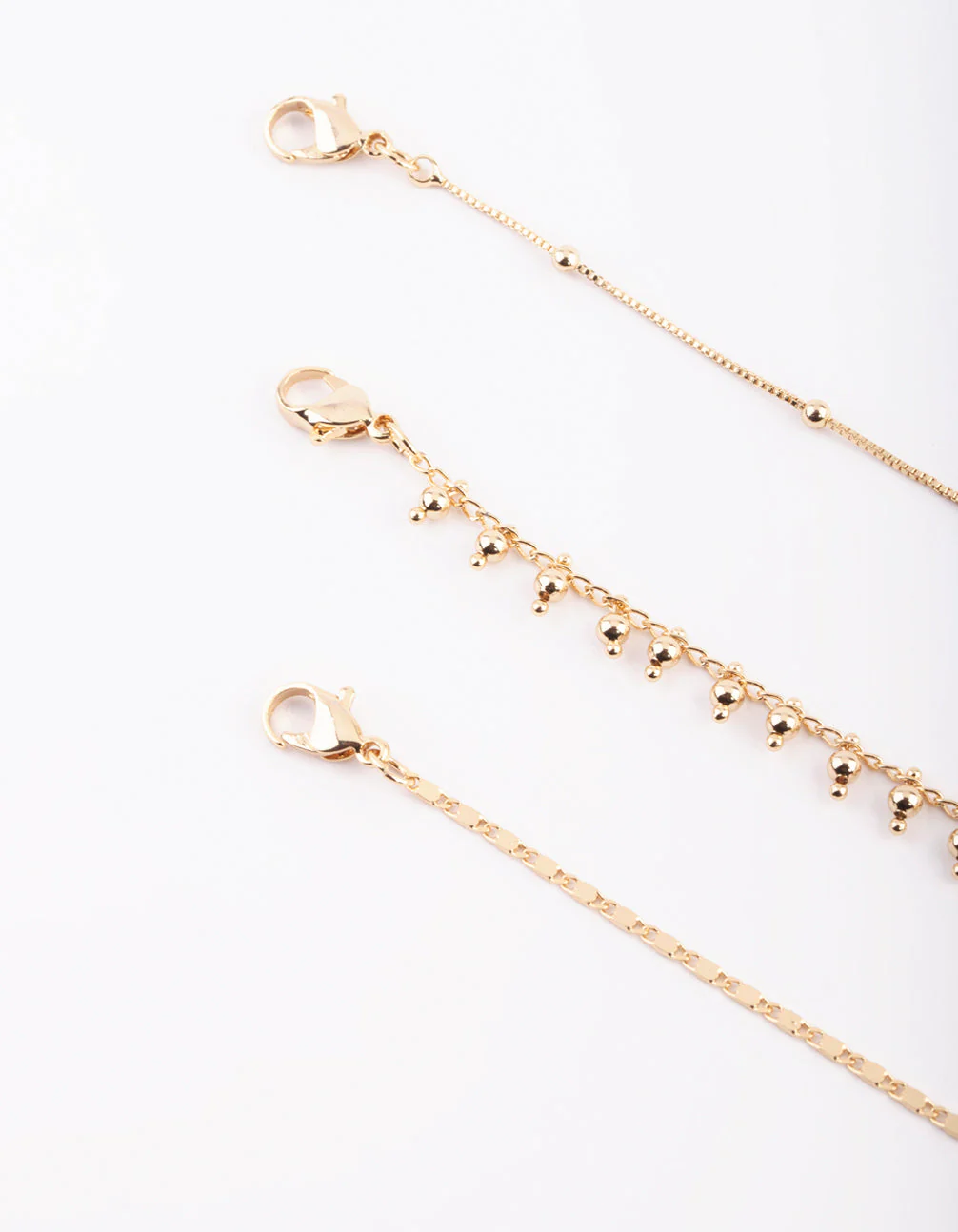Gold Plated Dainty Anklet Pack - Image 3