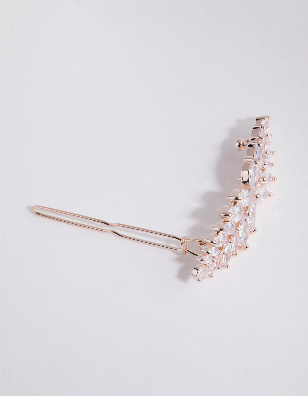 Rose Gold Cubic Zirconia Multi Laurel Clip - Image 2