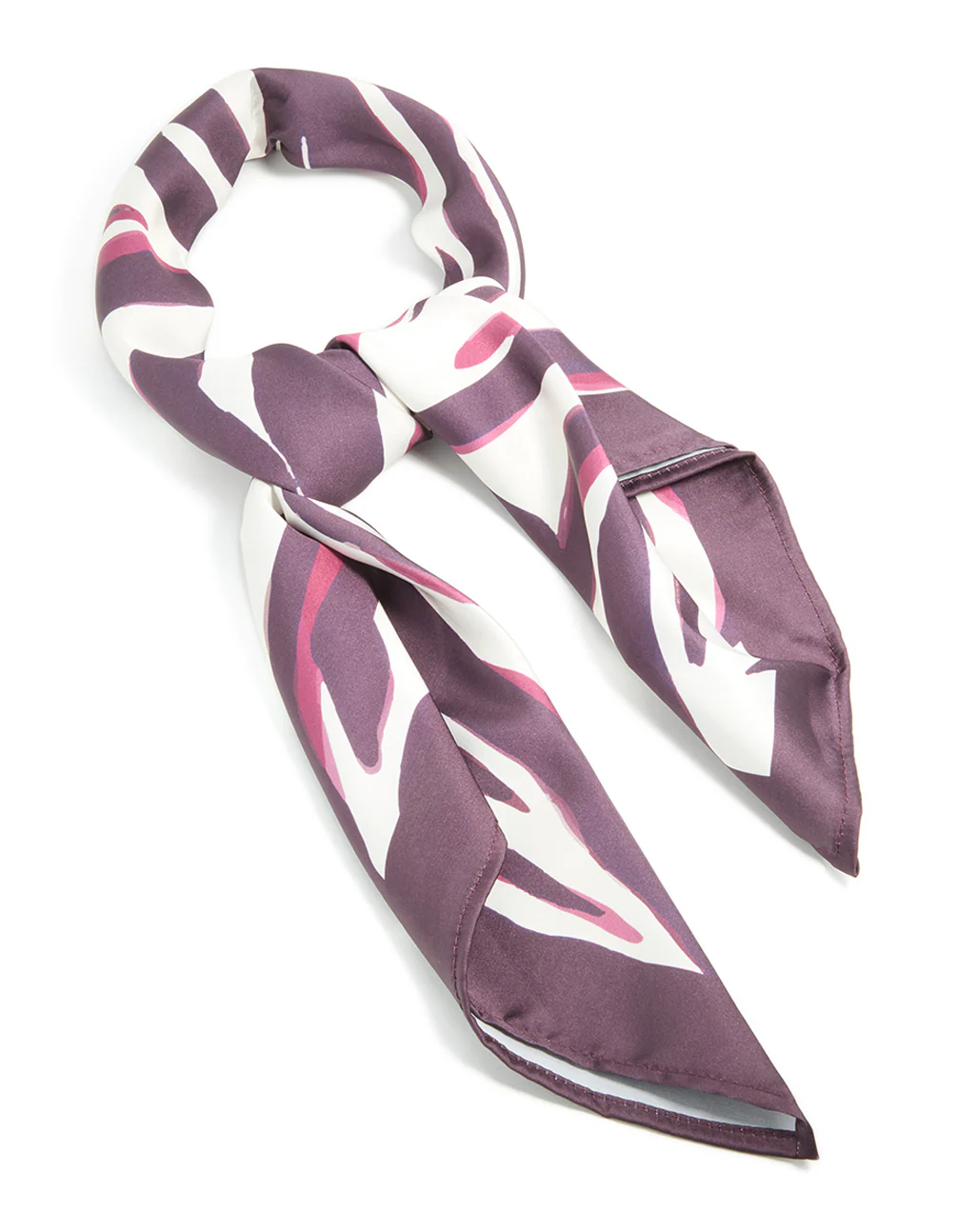 Brown Zebra Print Fabric Scarf
