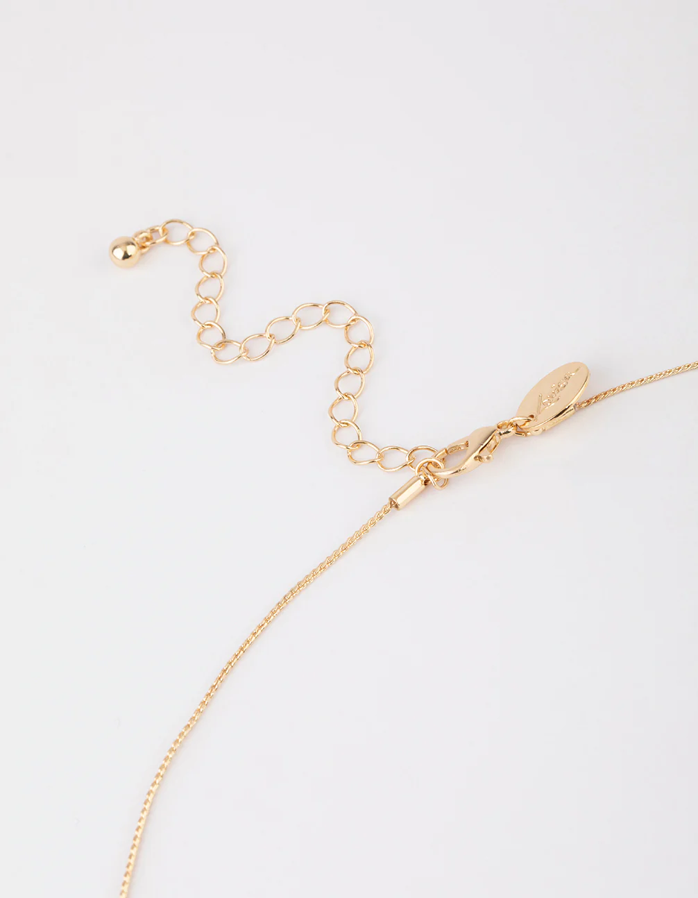 Gold Multi Pearl Charm Long Necklace - Image 3