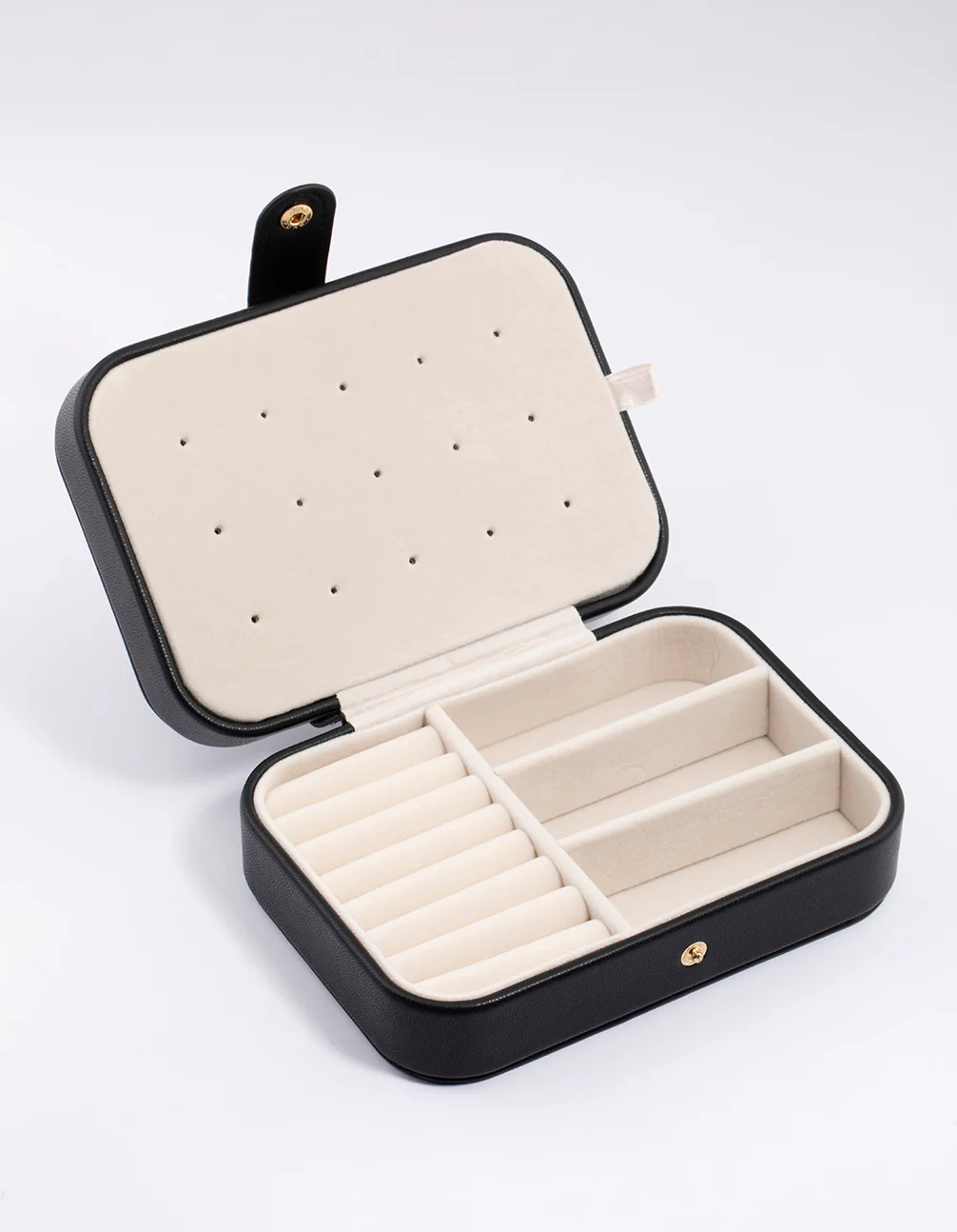 Black Faux Leather Vanity Jewellery Box - Image 2