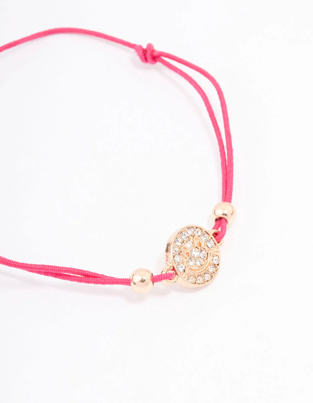 Diamante Smiley Face Toggle Bracelet - Image 2