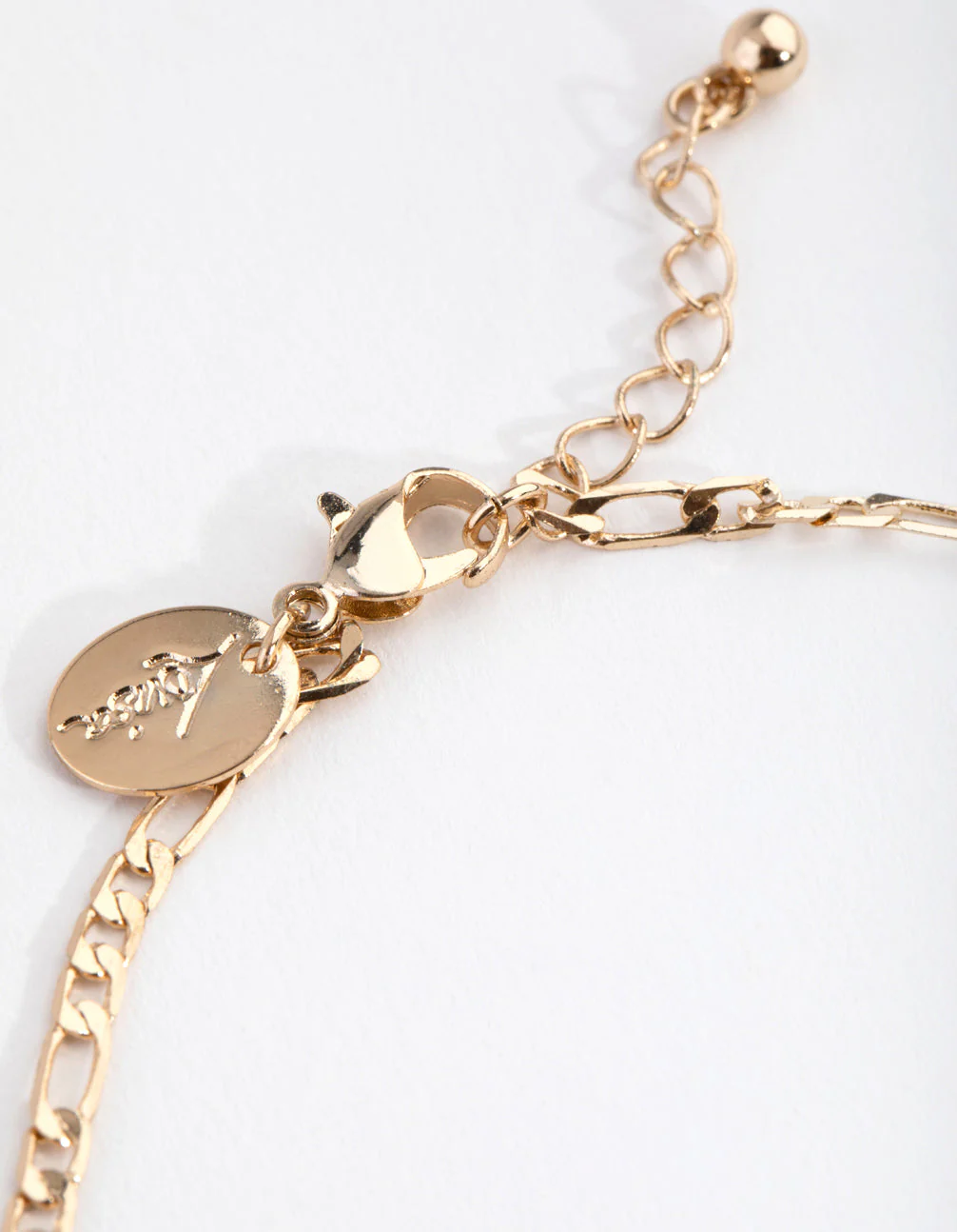 Gold 2mm Figaro Anklet - Image 3