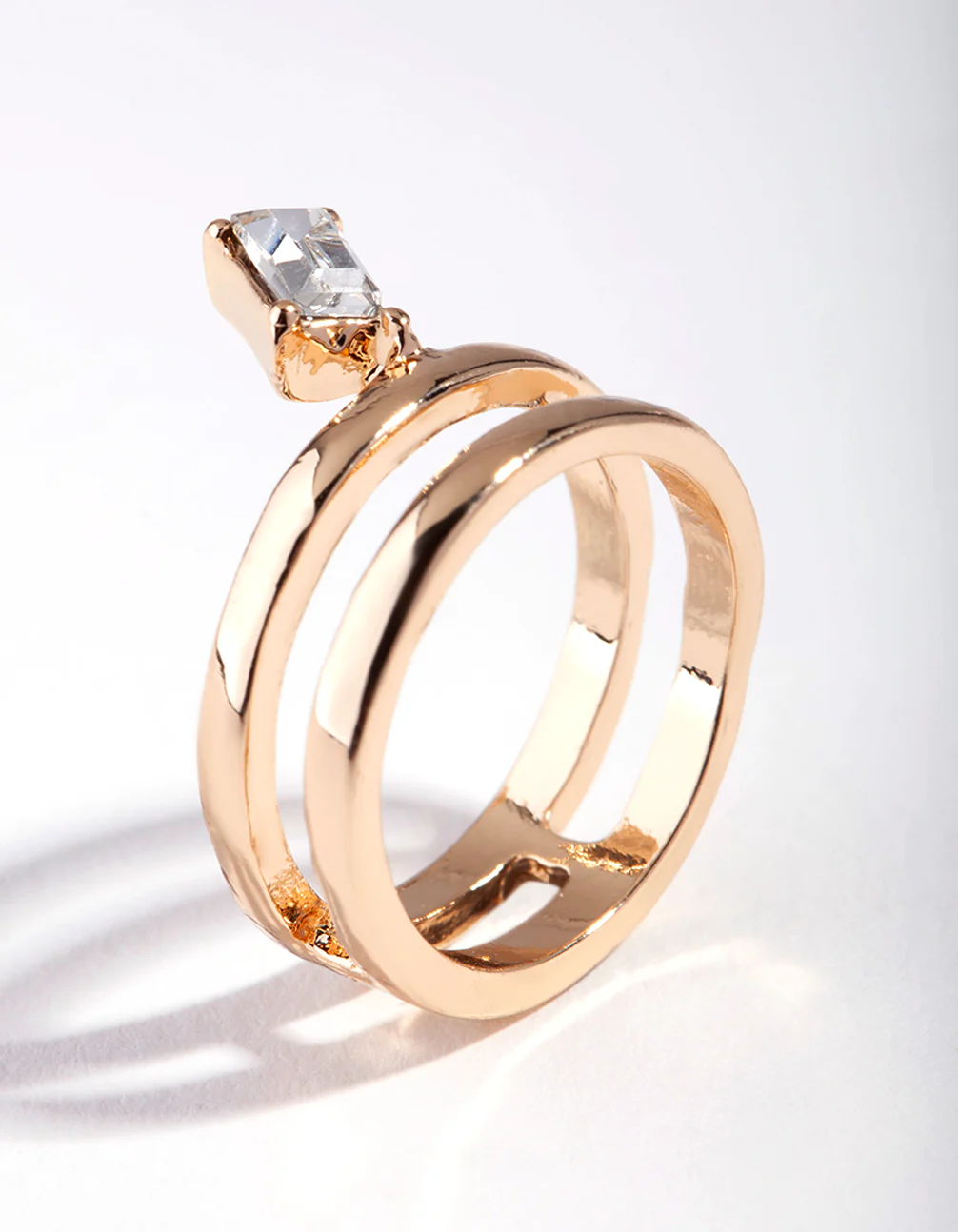 Gold Double Layer Nail Ring - Image 3