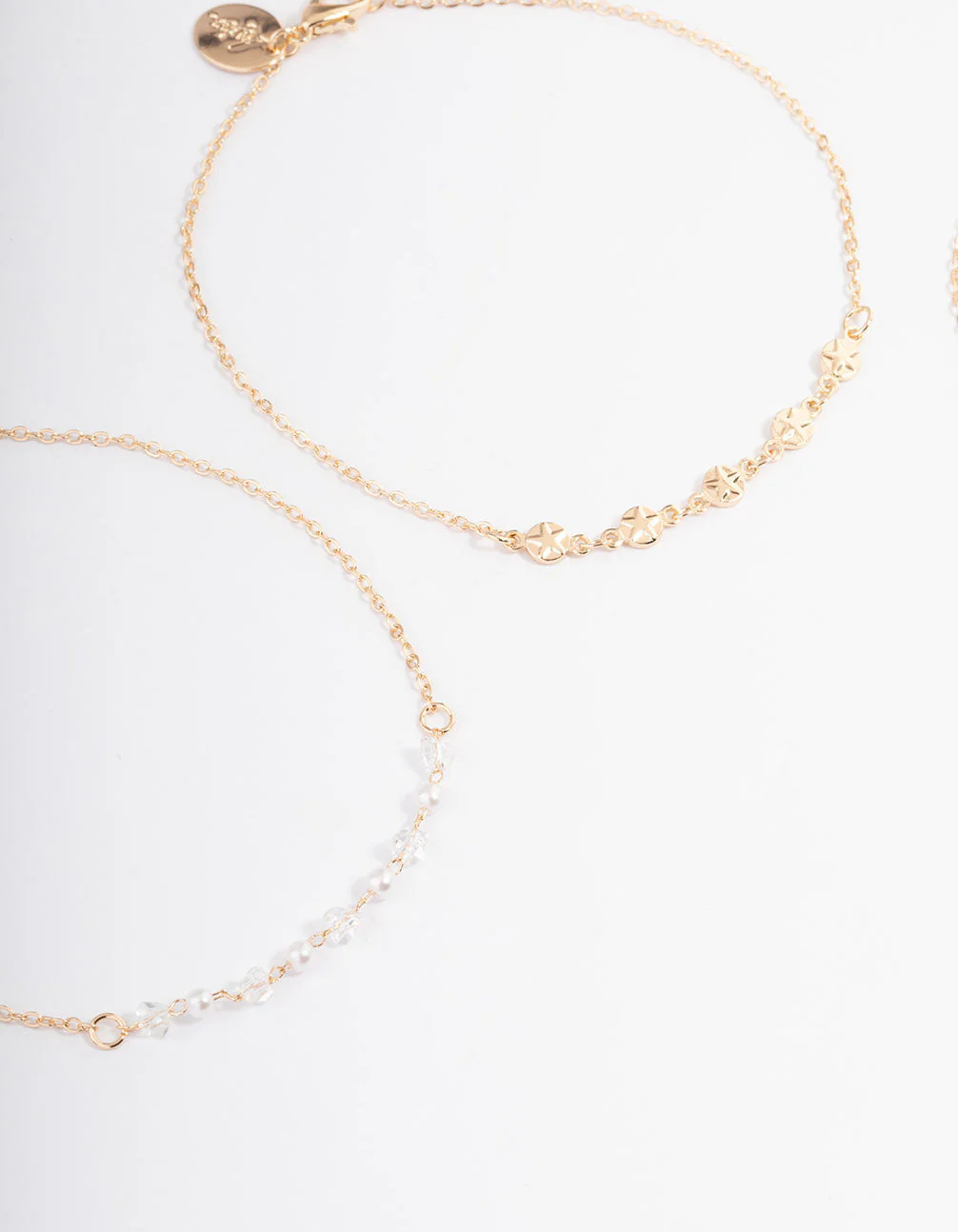Gold Heart, Pearl & Star Anklet Pack - Image 2