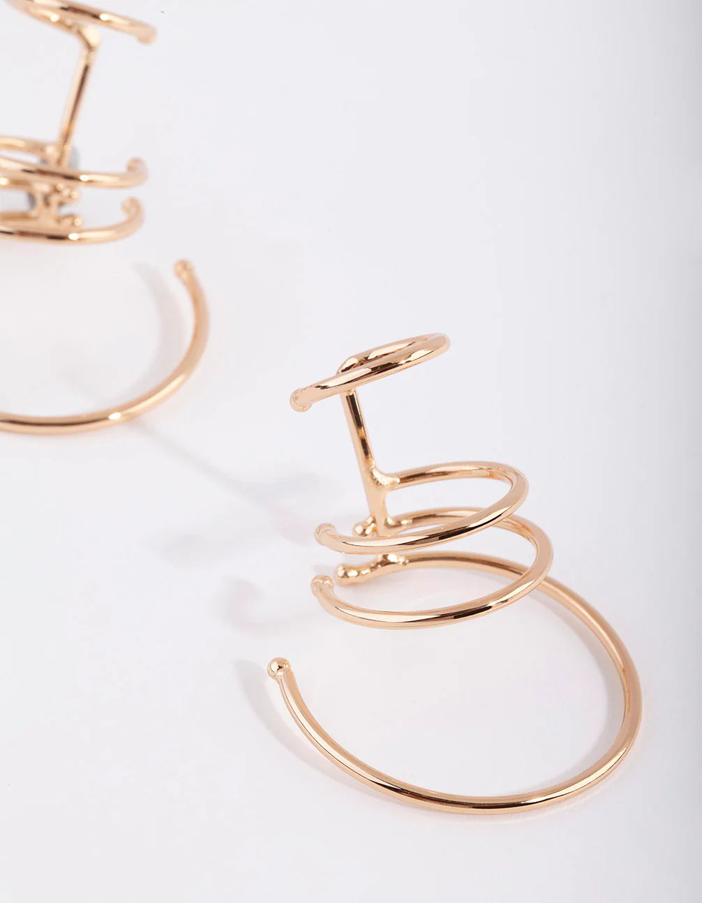 Gold Multi Hoop Cuff Earring Pack - Image 3