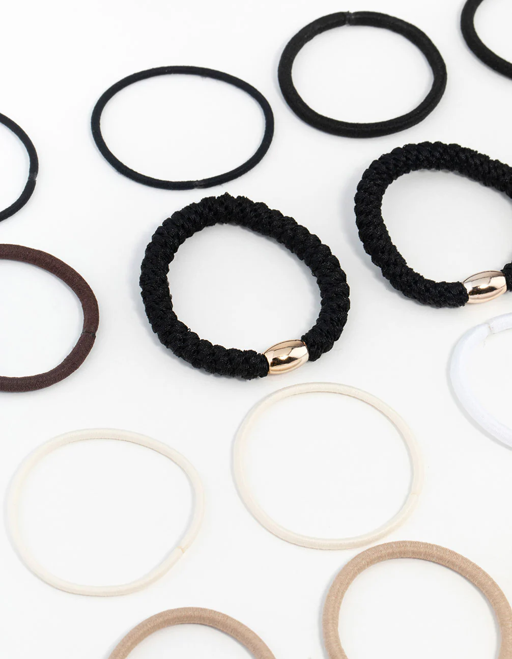 Core Black & Neutral Hair Ties 20-Pack - Image 2