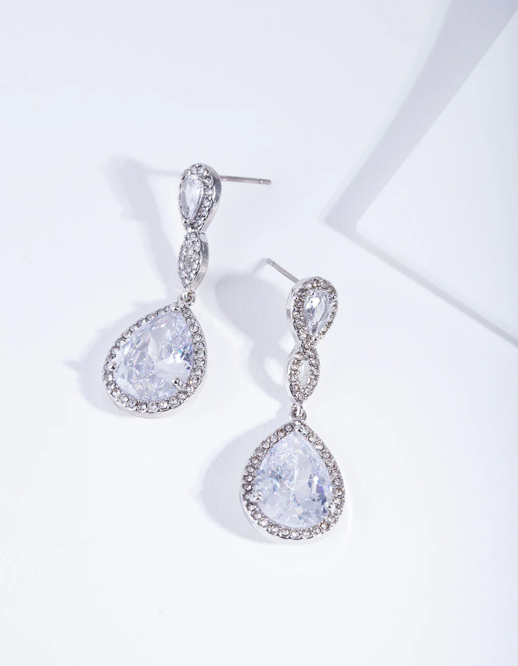 Crystal Twist Teardrop Earring - Image 3