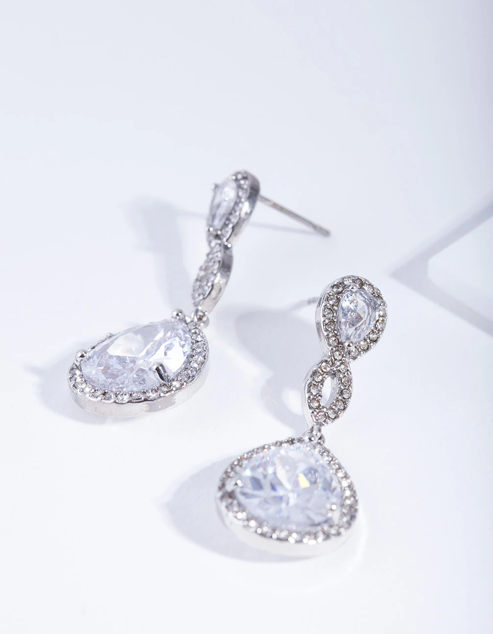 Crystal Twist Teardrop Earring - Image 4