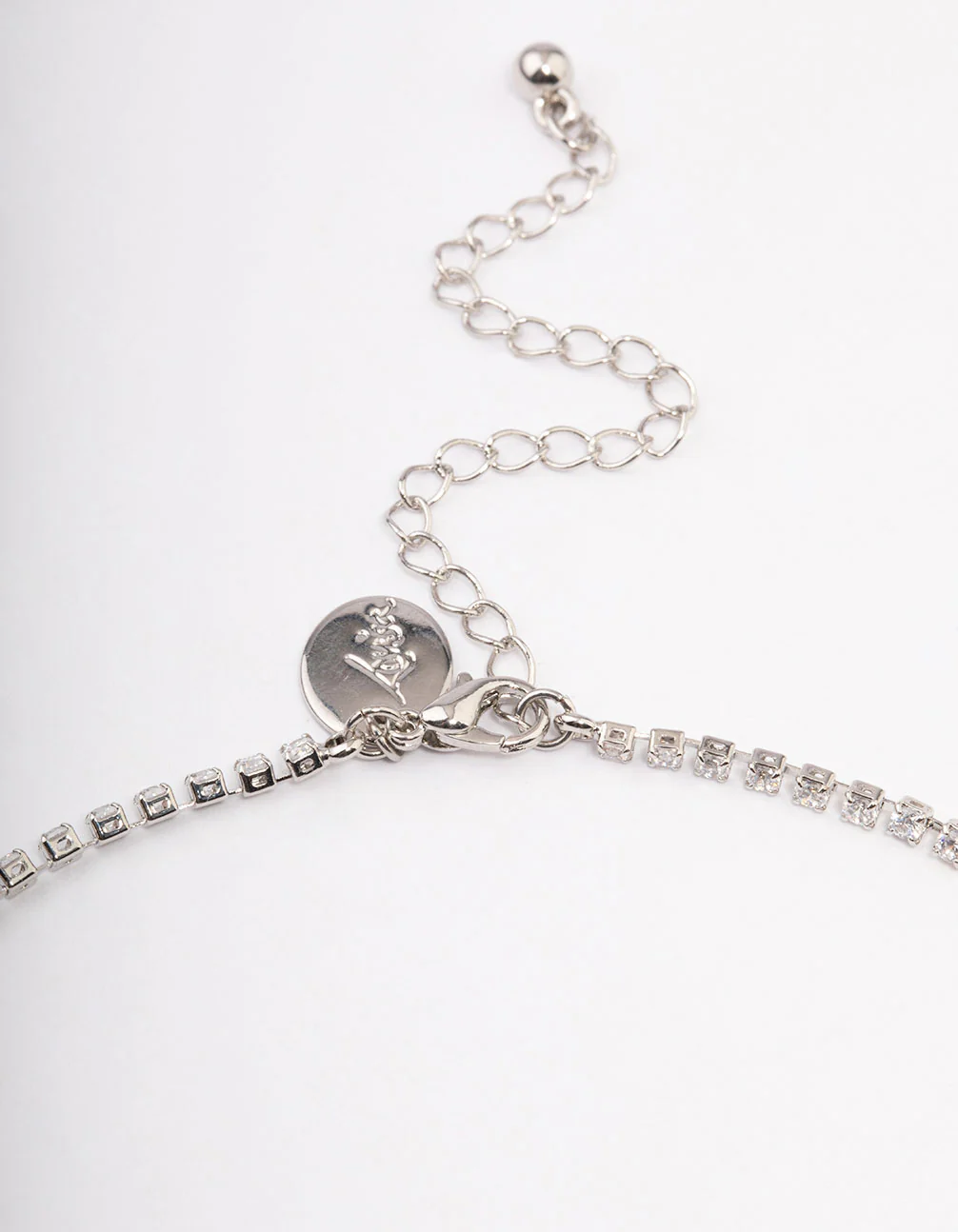Silver Cubic Zirconia Double Row Jewellery Set - Image 3