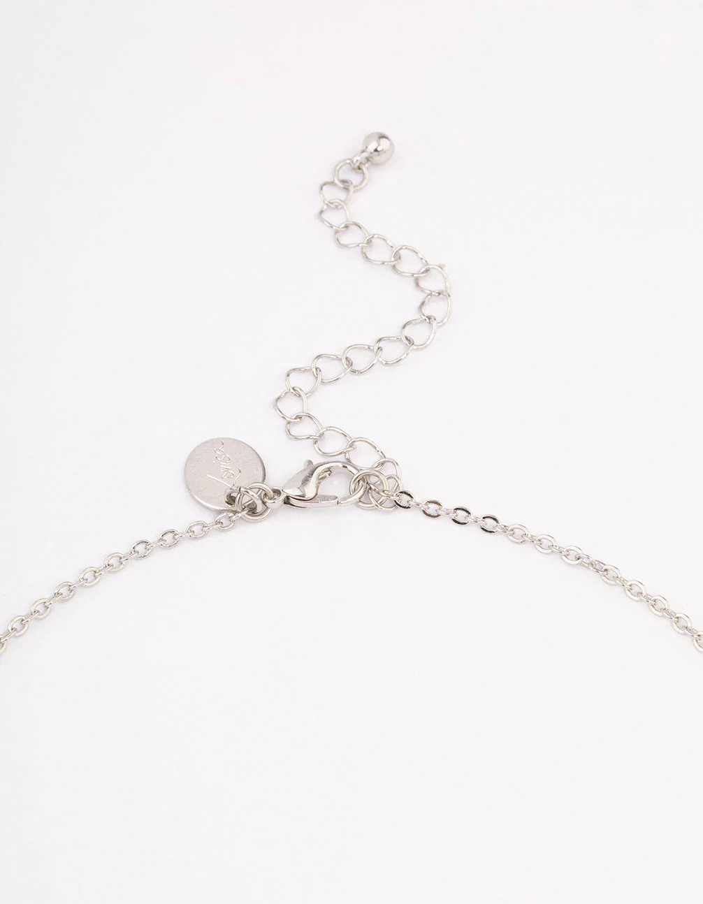 Silver Cubic Zirconia Short Necklace - Image 3