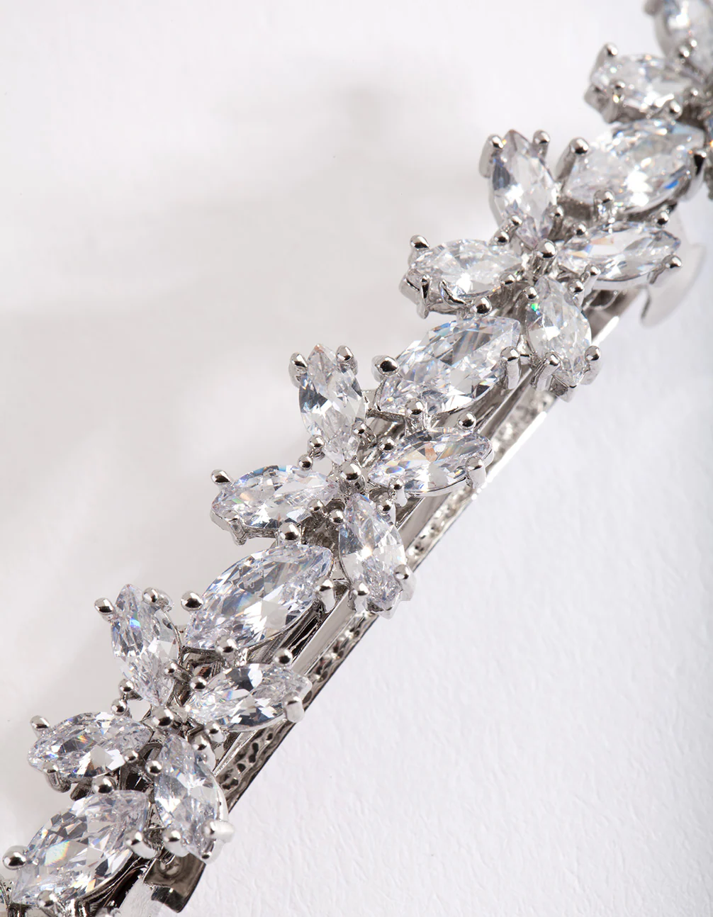 Cubic Zirconia Flower Clip - Image 5