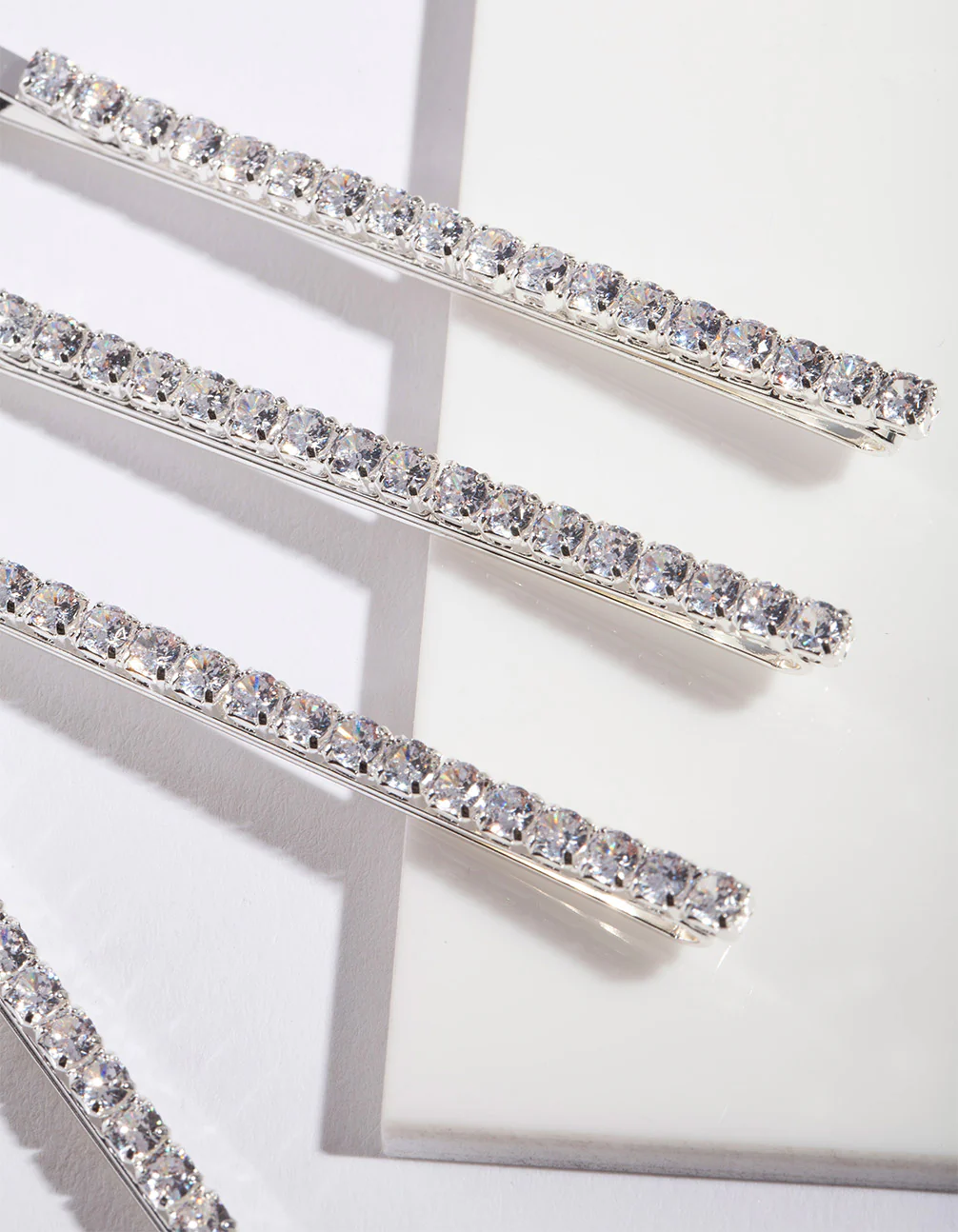 Silver Cubic Zirconia Clip 4-Pack - Image 3