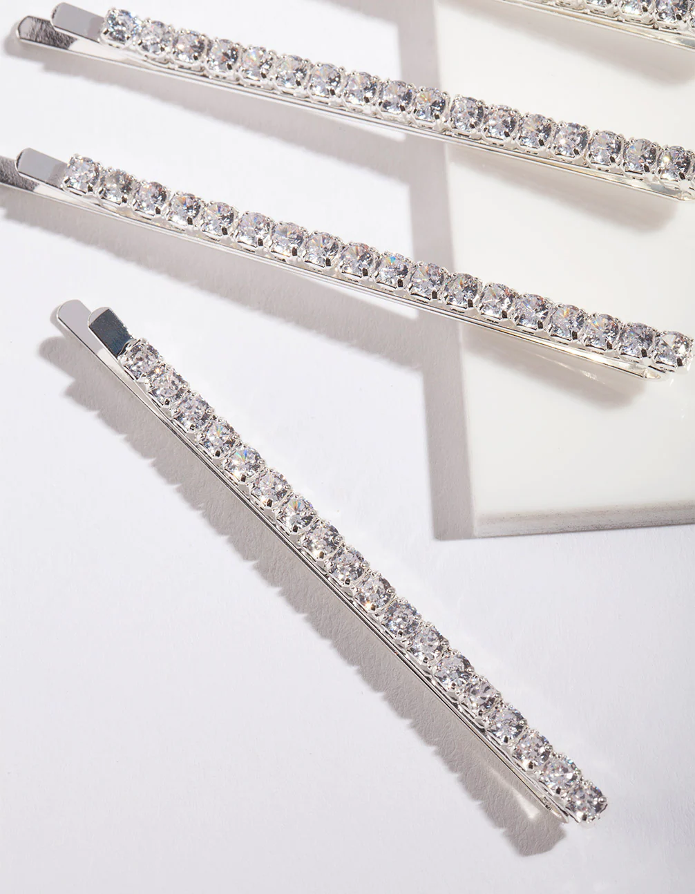 Silver Cubic Zirconia Clip 4-Pack - Image 4