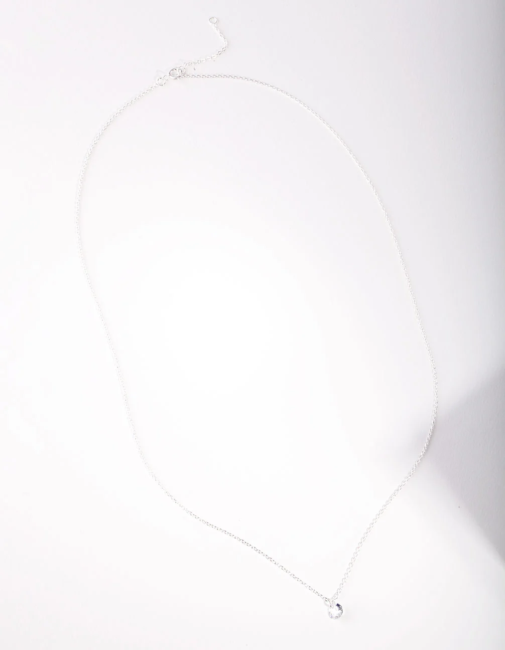 Sterling Silver Cubic Zirconia 1/4 Carat Necklace - Image 2