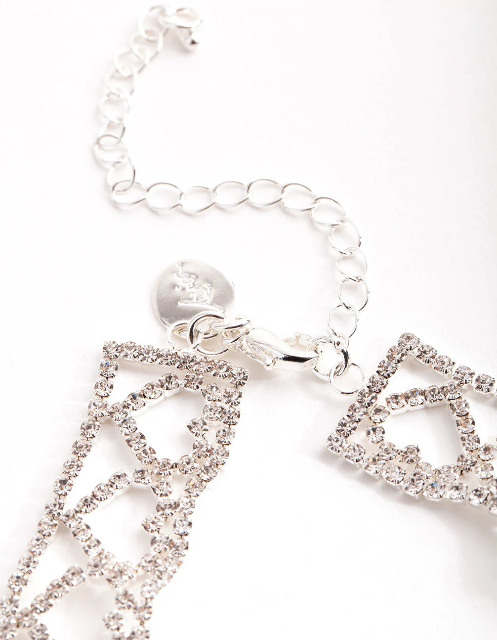 Silver Heart Pattern Choker - Image 2
