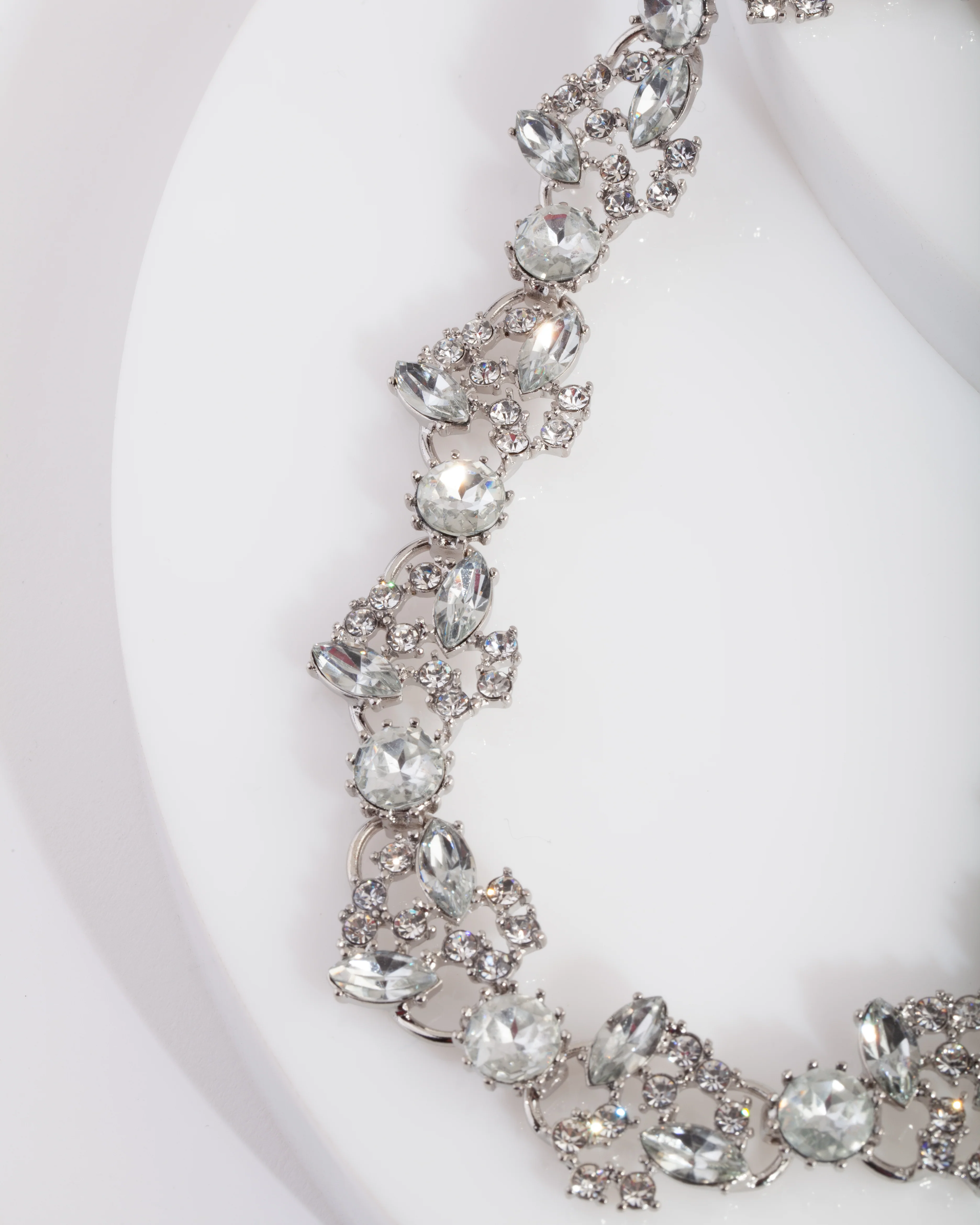 D&P SS MIXED STONE COLLAR NL