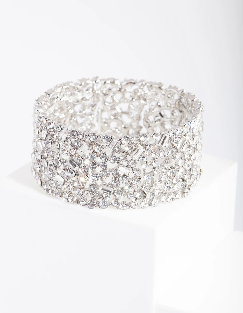Silver Gem Embellished Bracelet - Image 2