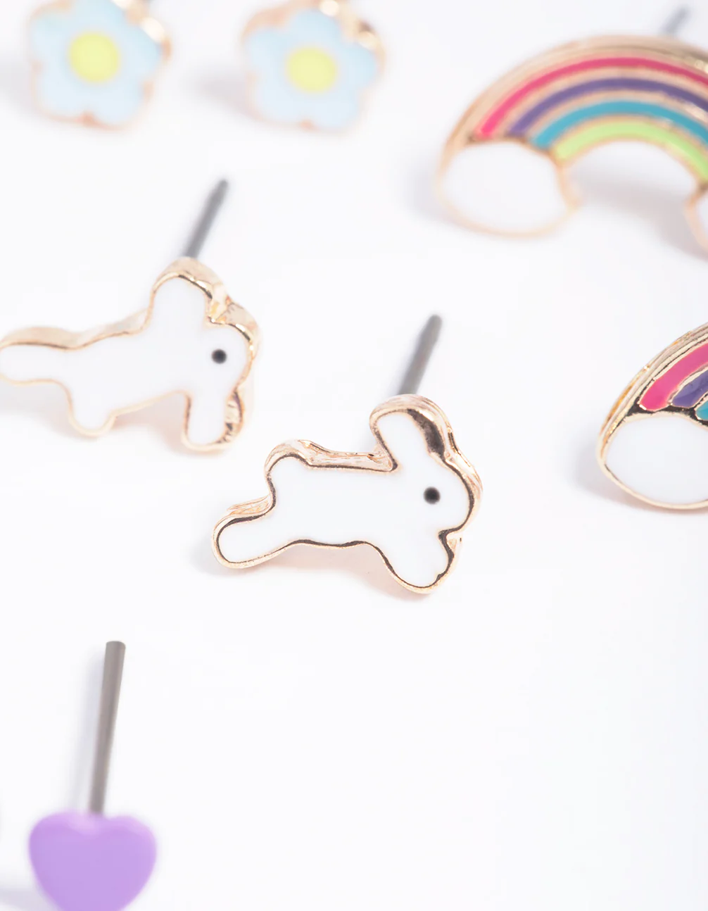 Kids Bunny Garden Stud Earring 6-Pack - Image 2