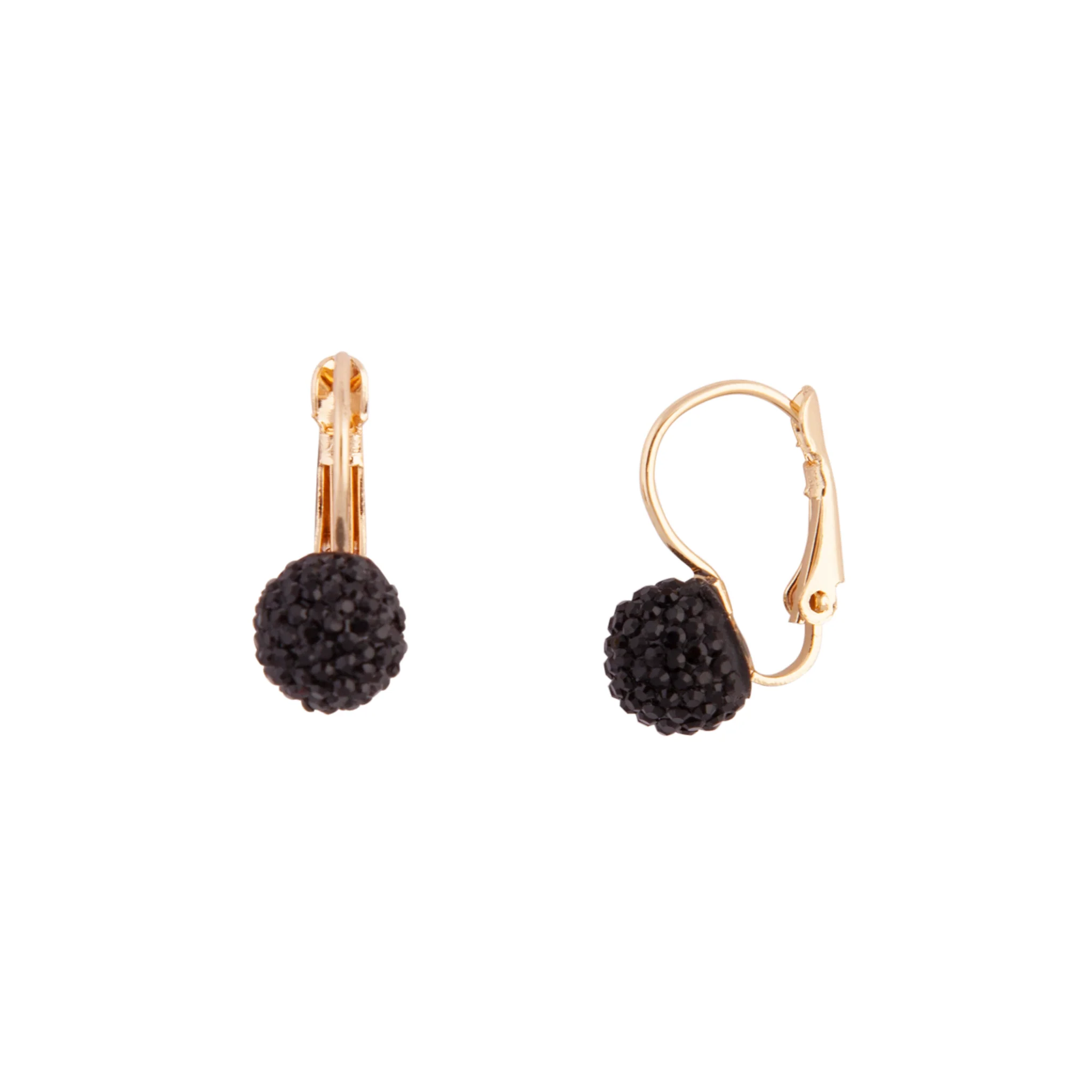 Gold Sparkle Ball Clip On Earrings - Image 5