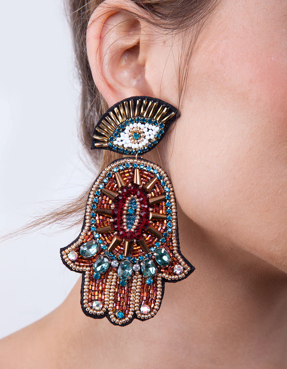 ERST SB BEADED FATIMA DROP ER@ - Image 3