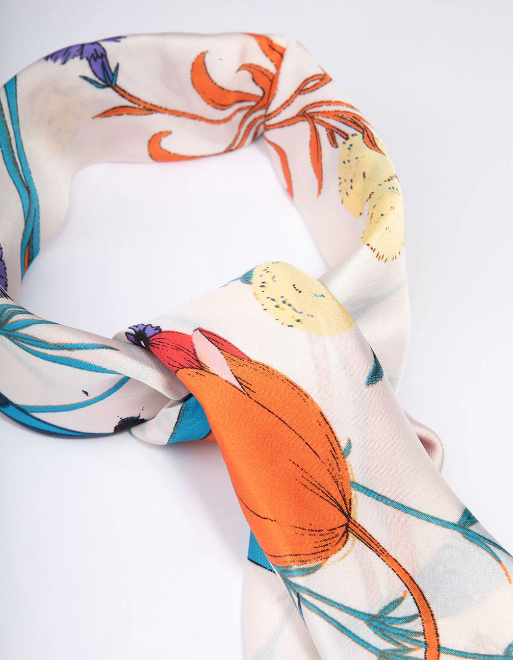 Fabric Flower Garden Scarf - Image 2