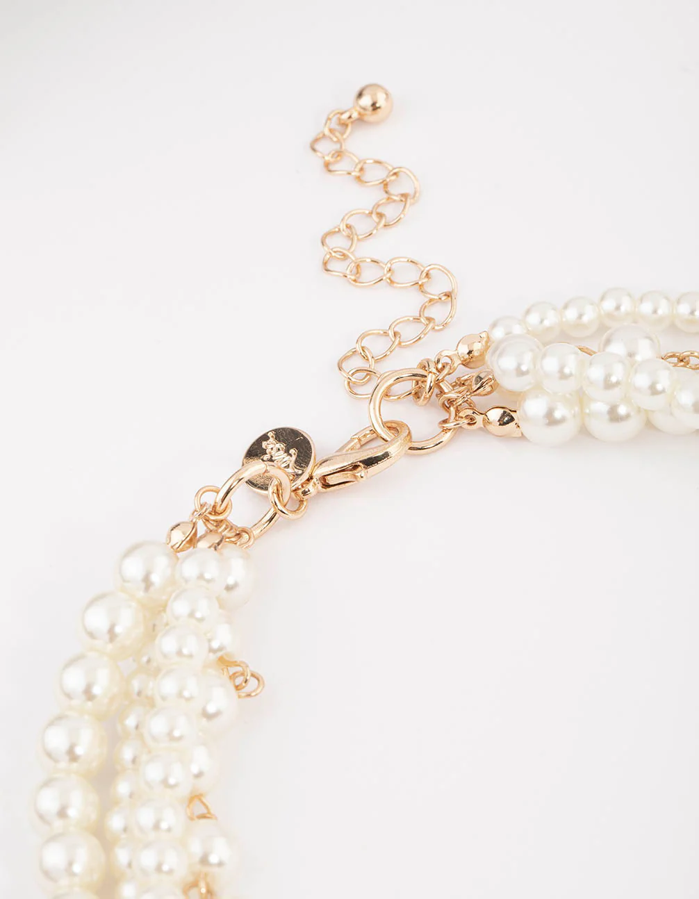Gold Layered Mixed Pearl Necklace - Image 3