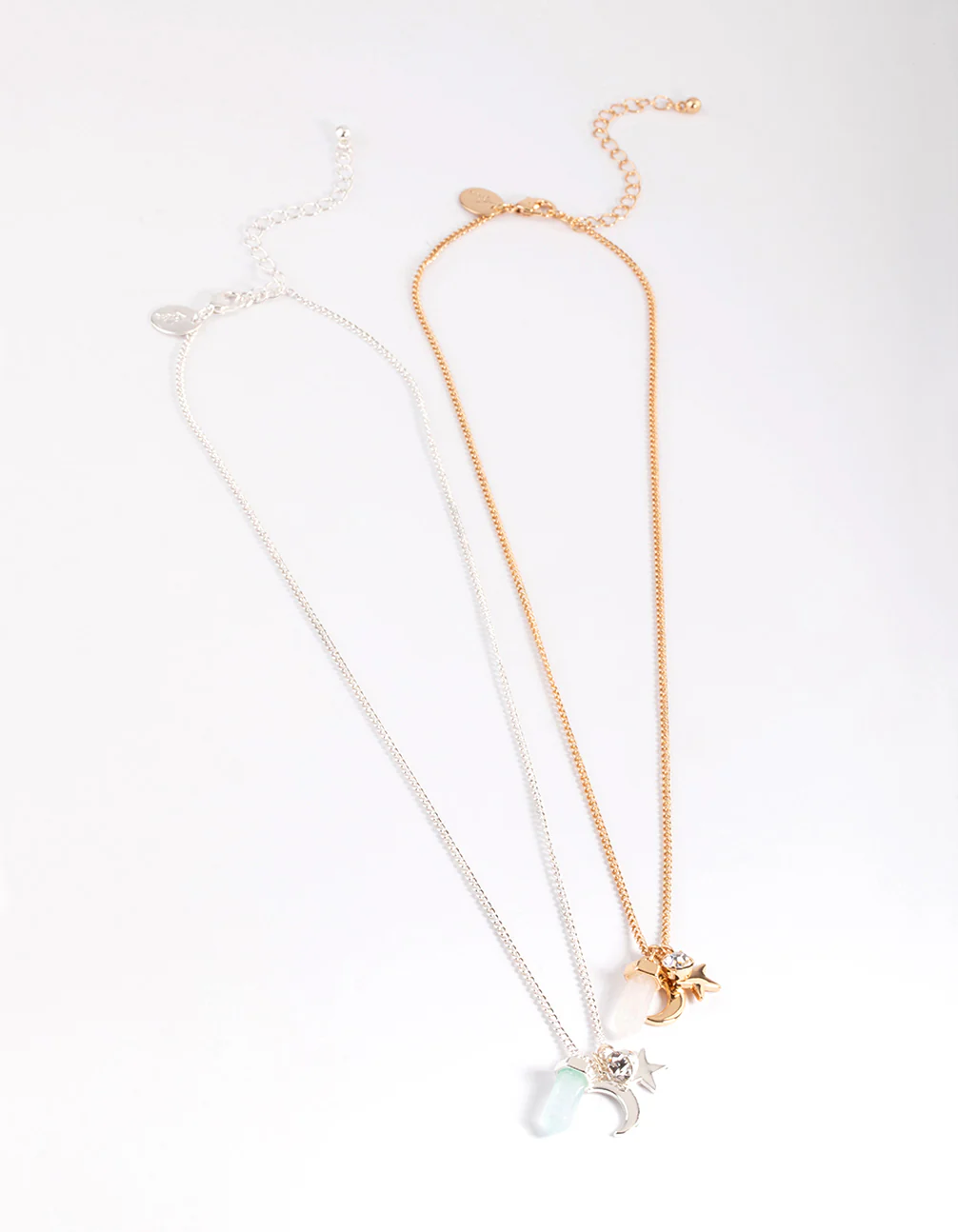 Mixed Metal Charm Shard Necklace Pack - Image 3