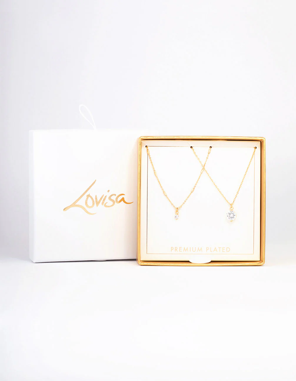 Gold Plated Delicate Cubic Zirconia Necklace Pack - Image 2